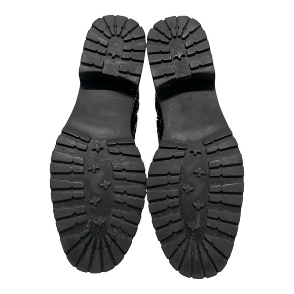 Nanette Lepore Idalia Black Quilted Combat Boots Lugg Sole Women’s 10 - Picture 11 of 14